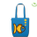 Sac en tissu Biologique ~ Poisson qui bulle jaune/bleu ~ devant