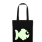 Sac en tissu ~ Poisson rigolo phosphorescent/noir ~ devant