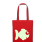 Sac en tissu ~ Poisson rigolo phosphorescent/rouge ~ devant